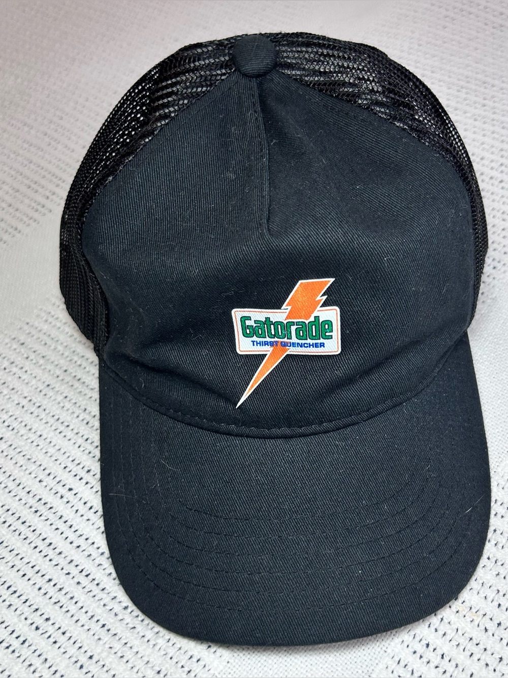 Vintage Gatorade Trucker SnapBack Mesh Hat Black Adjustable Thirst Quencher